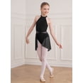 thumbnail image 4 of Lejafay Robe de Danse Moderne Ballet Lyrique pour Filles, Robe de Patinage sur Glace, Justaucorps de Performance, Jupe Tutu Noire 10, 4 of 7