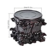 thumbnail image 2 of Miniature Relief Carving Wood Base Homen Decoration Pedestal for Vase Tea Sets, 2 of 6