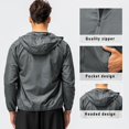 thumbnail image 3 of Final Clear Out! Outdoor Sports Clothing Super Lightweight Hoodie Jacket Anti-Uv Sun Protection Windproof Ice Silk Fabric Ultra-Light Texture, 3 of 6