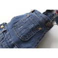 thumbnail image 4 of KIDSCOOL SPACE Little Girl Boy Ripped Denim Cute Slim Pants Jean Overalls,5-6 Years, 4 of 8