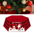 thumbnail image 4 of FAROOT Christmas Tree Skirt Santa Claus Letter Print Decorative Apron, 4 of 6