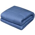 thumbnail image 2 of Gymax Couverture Pondérée Rafraîchissante 10 lbs 41 Pieds' x 60 Pieds' Version de Luxe Bleue, 2 of 8