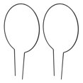 thumbnail image 1 of Keenso 2 Pcs/ensemble Support de Plante en Fil de Fer Treillis de Jardin pour Plantes Grimpantes en Pot, 1 of 8