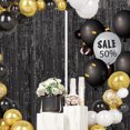 thumbnail image 3 of 1pcs Set 9.8ft Gold Aluminium Foil For Birthday Party Photo Backdrop Fringe Curtain Tinsel Curtain Backdrop Streamers Party 1pcs Set 9.8ft Gold Aluminium Foil Photo Backdrop For Birthday Party Stream, 3 of 8