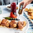 thumbnail image 1 of Instant Read Meat Thermometer with Extra Long Probe, Backlight Display & Fast Accurate Readings for Grilling, Smoking, and Kitchen Cooking, 1 of 8