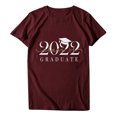 thumbnail image 4 of Pompotops T-Shirt Décontracté à Manches Courtes pour Femmes avec Imprimé Lettre, 4 of 6