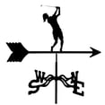 thumbnail image 1 of Huanglei Metal Weather Vane With Ornament Roof Mount Weathervane Wind Direction Indicator Garden Stake Direction Indicator Measuring Tool Yard Easy Use, 1 of 4