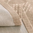 thumbnail image 3 of Curtainking Rideaux Boho Rideaux en Lin pour Salon Rideaux de Fenêtre 52x63 Pouces Rideaux à Oeillets à Rayures Géométriques 2 Panneaux Taupe, 3 of 6