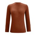 thumbnail image 5 of Pisexur Pull Col Roulé pour Femmes Couleur Unie Pulls Courts pour Femmes Tunique Pull Tricoté pour Femmes Décontracté Manches Longues Pulls d'Automne Pull Col Rond Hauts, 5 of 5