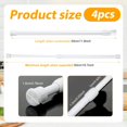 thumbnail image 5 of EcoNesxp 7 Inch Adjustable Sliding Door Security Lock Bar Fixed Window Guard Door Security Device Piece Window Security Bar White, 5 of 5