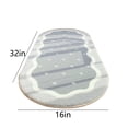 thumbnail image 3 of yulier Area Rug for Bedroom Living Room, 16x32 inch Oval Bedside Rug, Modern Ultra Soft Indoor Runner Rug Non Slip Small Carpet for Room Decor, 3 of 8