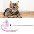 thumbnail image 4 of Cat Tassel Stick, Cat Interactive Toy Safe Pet Funny Toy Cat Bell Stick  For Pet Cat Purple, 4 of 8