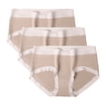 thumbnail image 1 of GigrtiJin Womens Multipack Cotton Underwear Mid Rise Seamless Invisible Briefs Strench Sweatproof Underpants 3 Pack, 1 of 2