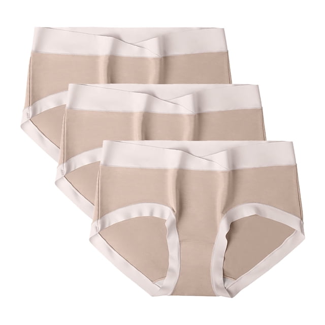 GigrtiJin Womens Multipack Cotton Underwear Mid Rise Seamless Invisible Briefs Strench Sweatproof Underpants 3 Pack