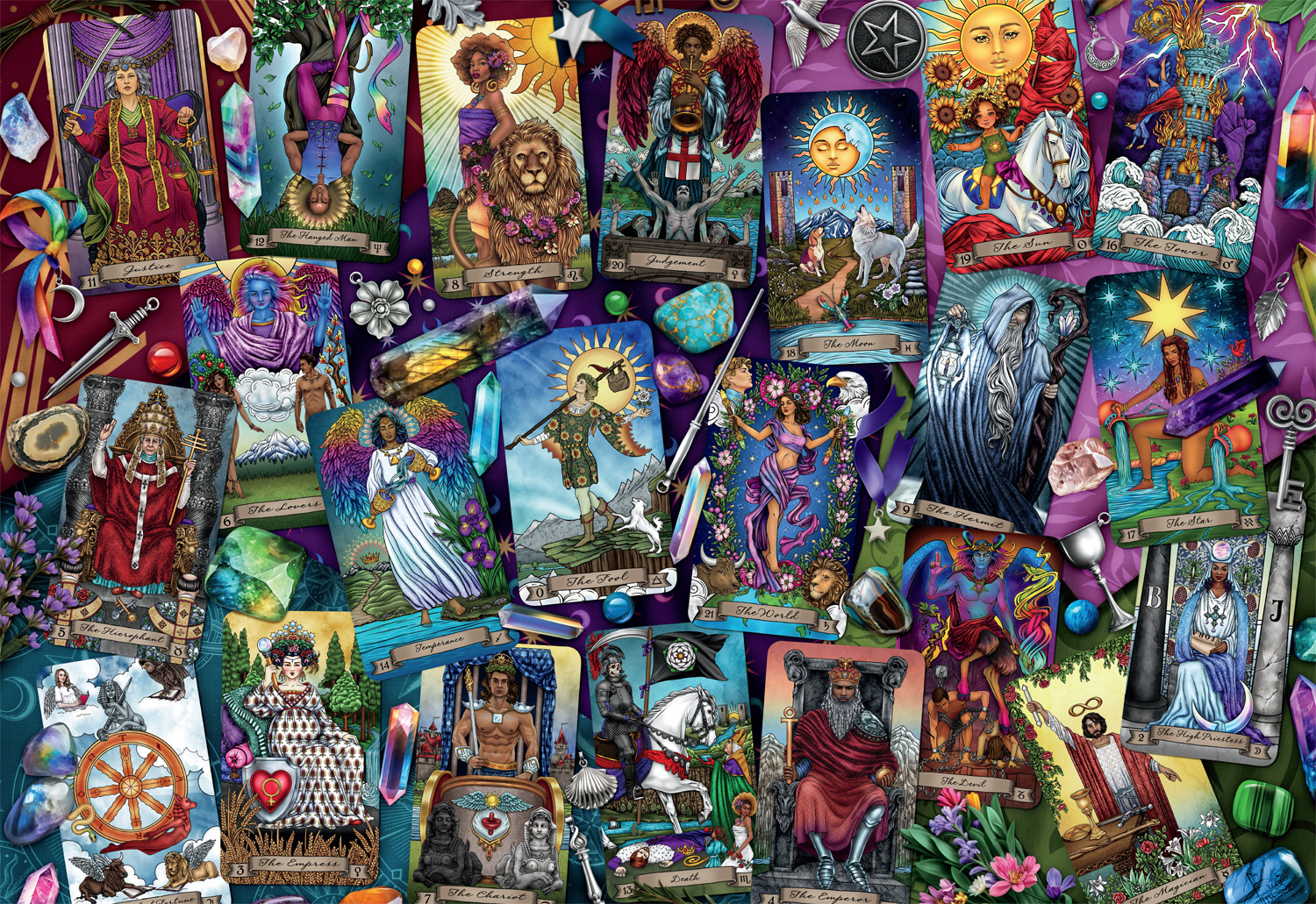 Buffalo Games Luminous Tarot Puzzle de 2000 pièces pour adultes âgés de 14 à 99 ans