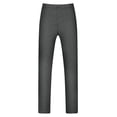 thumbnail image 1 of INSPIRE CHIC Pantalon pour Homme Grande Taille Habillé Uni Jambe Droite Doux Formel Affaires 46 Gris, 1 of 2