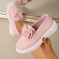 thumbnail image 2 of Pink Ladies Flat Shoes With Bow Detail Round Toe Thick Sole Slip On Design For Casual Outdoor Wear In Spring And Summer Seasons Size 36, 2 of 9