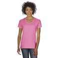 thumbnail image 1 of T-Shirt Col en V en Coton Épais pour Femmes, 1 of 1