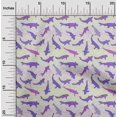 thumbnail image 2 of oneOone Rayon Purple Fabric Asian Japanese Koi Fish With Wave Sewing Material Print Fabric By The Yard 56 Inch Wide, 2 of 4