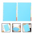 thumbnail image 4 of Miangastore 2 Ensembles Diviseurs de Sujets Inserts de Classeur Marqueurs de Pages à Feuilles Mobiles Diviseurs de Papier de Classification Remplacement Séparateur de Bloc-Notes Diviseurs de Pages de Bloc-Notes Onglets de Classeur, 4 of 8