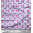 thumbnail image 1 of Soimoi Poly Georgette Fabric Dot & Floral Artistic Print Sewing Fabric Yard 42 Inch Wide, 1 of 5