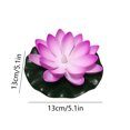 thumbnail image 3 of EGNMCR Water Sensing Lotuse Pool Lamp Floating Lotuse Pool Lamp Water Sensing Floating Pool Lamp LED Floating Solar Pool Lamp Diwali Festival Blessing River Lantern Solar light, 3 of 6