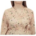 thumbnail image 4 of Bimba Robe Maxi Beige à Manches Kimono pour Mamans Imprimé Floral Kaftan de Maternité-14, 4 of 7