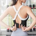 thumbnail image 4 of Birdeem Sports Bras for Women Womens Contrasting Shaped Back and Shock-Absorbing Gathered Sports Bra, 4 of 12