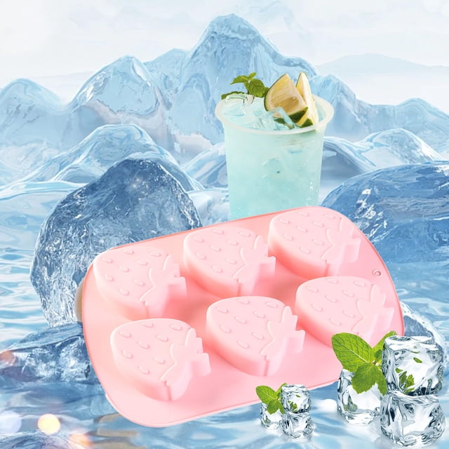 PRETXORVE DIY Fruit Ice Check with Various Styles Watermelon Pineapple Fruit Shapes Silica Gel Ice Check Ice Making