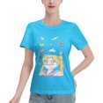 thumbnail image 1 of T-Shirt Basique à Manches Courtes pour Femmes Sailor Moon Moon Hare, 1 of 6