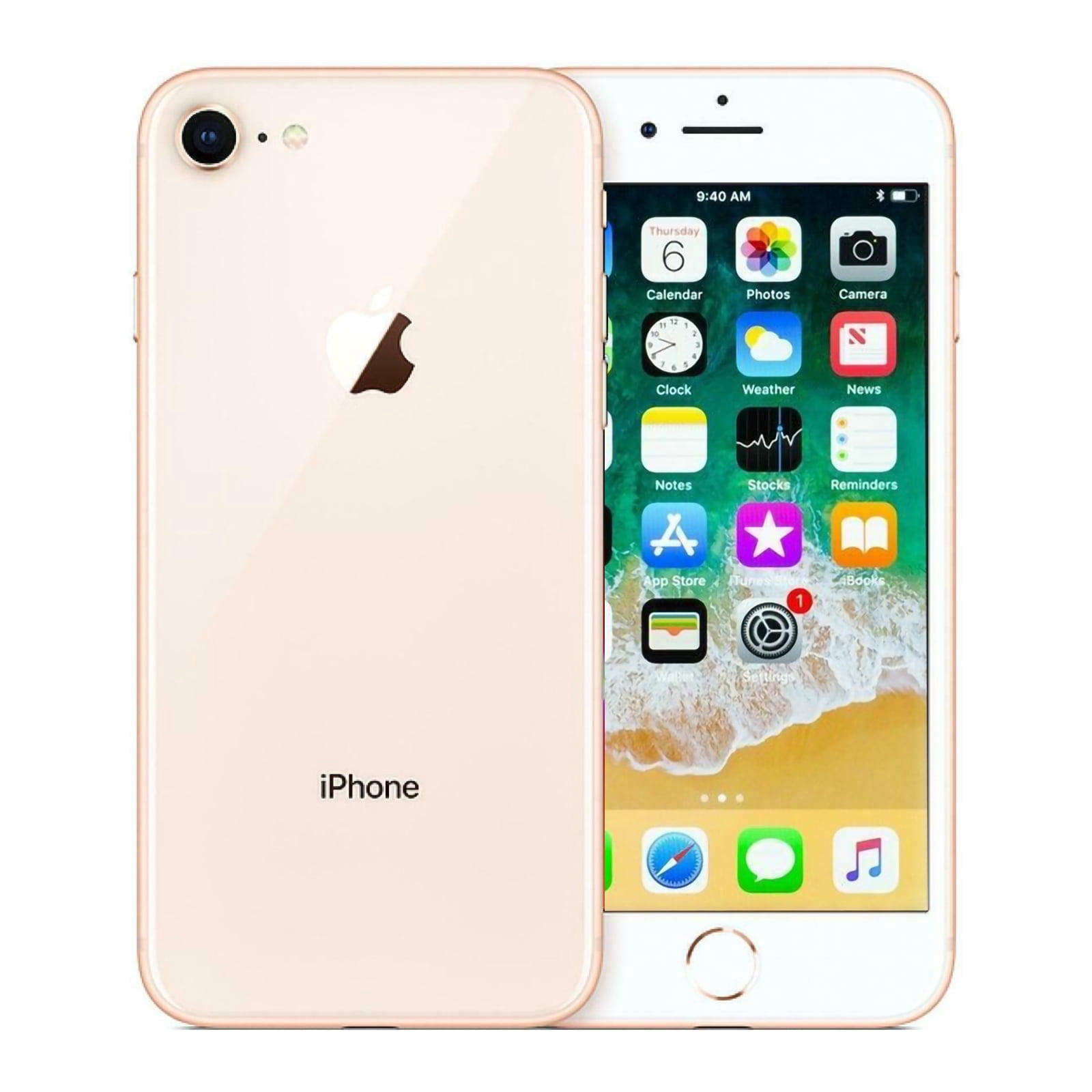 Restored Apple iPhone 8 256GB Factory GSM Unlocked T-Mobile AT&T Smartphone - Gold (Refurbished)