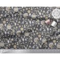 thumbnail image 2 of Soimoi Velvet Fabric Leaves & Floral Block Decor Fabric Printed Yard 58 Inch Wide, 2 of 3