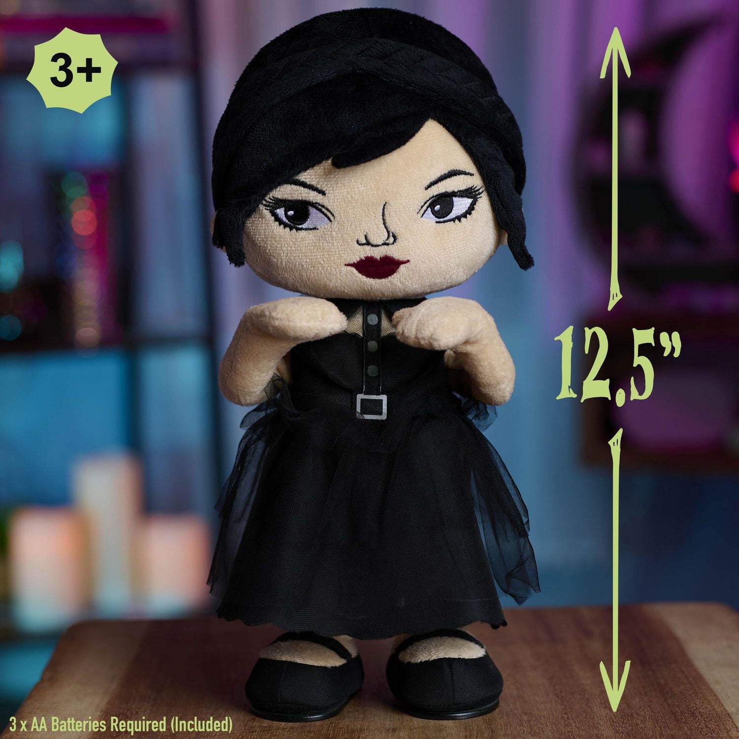 Poupée Mercredi dansante avec effets sonores, jouet interactif de 31,8 cm de haut, jeux d’imitation, jouets pour enfants de 3 ans et plus par Just Play