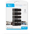 thumbnail image 4 of PNY Clé USB 16 Go Attachée 4 USB 2.0 - Lot de 5 - Noir (P-FD16GX5ATT4-EF), 4 of 4