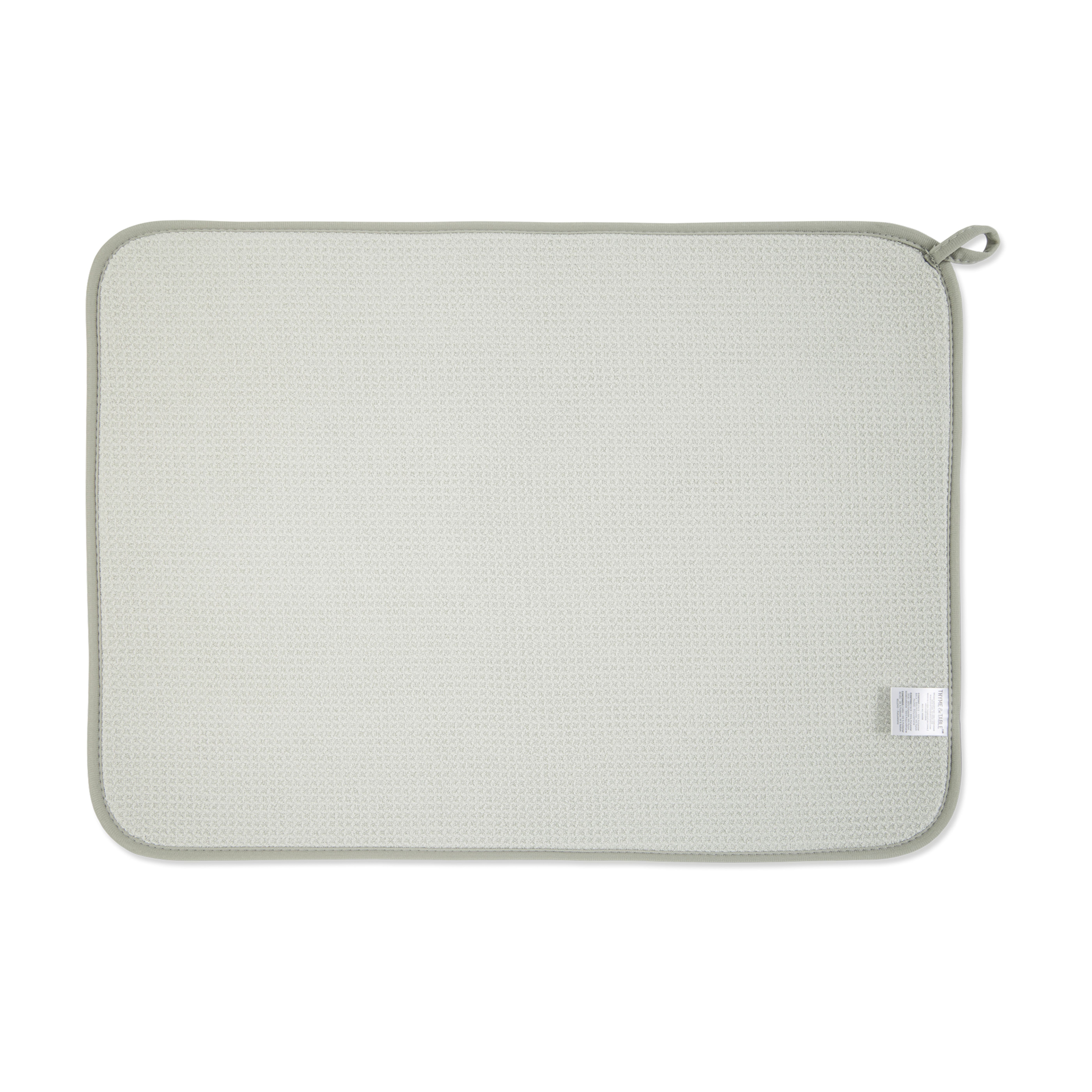 Thyme & Table Dish Drying Mat Gray Mosaic Print
