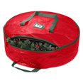 thumbnail image 1 of Christmas Wreaths Bag Artificial Garlands Ornaments Storage Container Home Red, 1 of 9