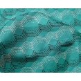 thumbnail image 5 of oneOone Silk Tabby Turquoise Green Fabric Block Sewing Craft Projects Fabric Prints By Yard 42 Inch Wide, 5 of 5