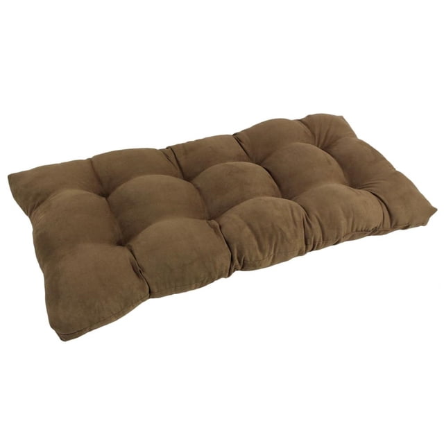 Coussin de Causeuse Capitonné en Microsuède Carré de 42 Po sur 19 Po