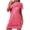 Hot Pink, variant on Satin Pajama Skirt for Women Women Nightgowns, Soft Comfy Lightweight Short Sleeves Sleepdress Comfy Ladies Heart Printed Nightdress Gowns for Women Sleepwear Dress Orange XXL