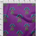 thumbnail image 2 of oneOone Cotton Poplin Fabric Leaves|Bird & Floral Block Fabric Prints By Yard 56 Inch Wide, 2 of 4