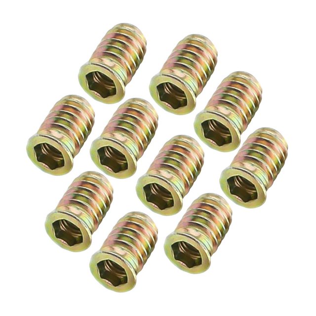 veasfak Lot de 10 Pcs Vis d'Interface en Bois pour Fixation de Meubles M8*15