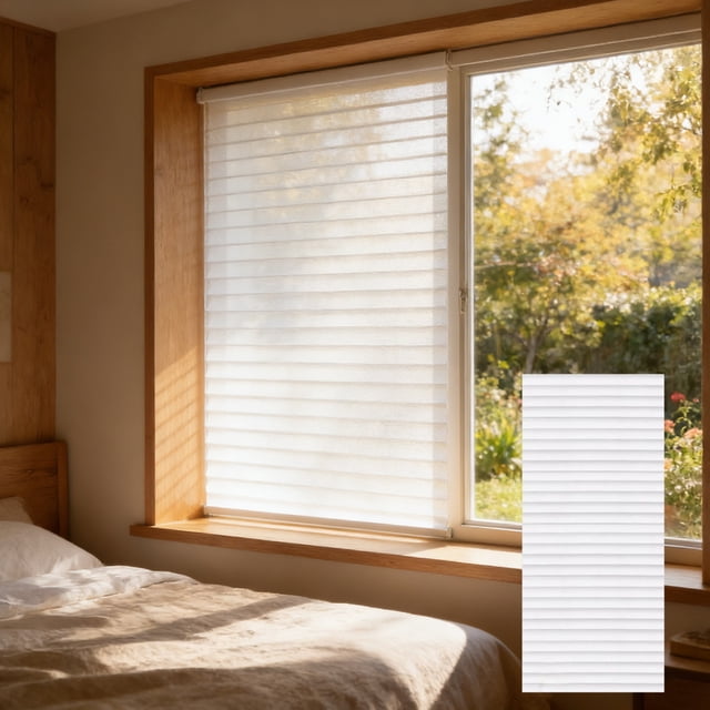 Lisbinx Window Sun Protection Film, One-Way Privacy Mirror Glass Tint, Reflective Heat Control, White Plastic, 20x100 cm Window Film