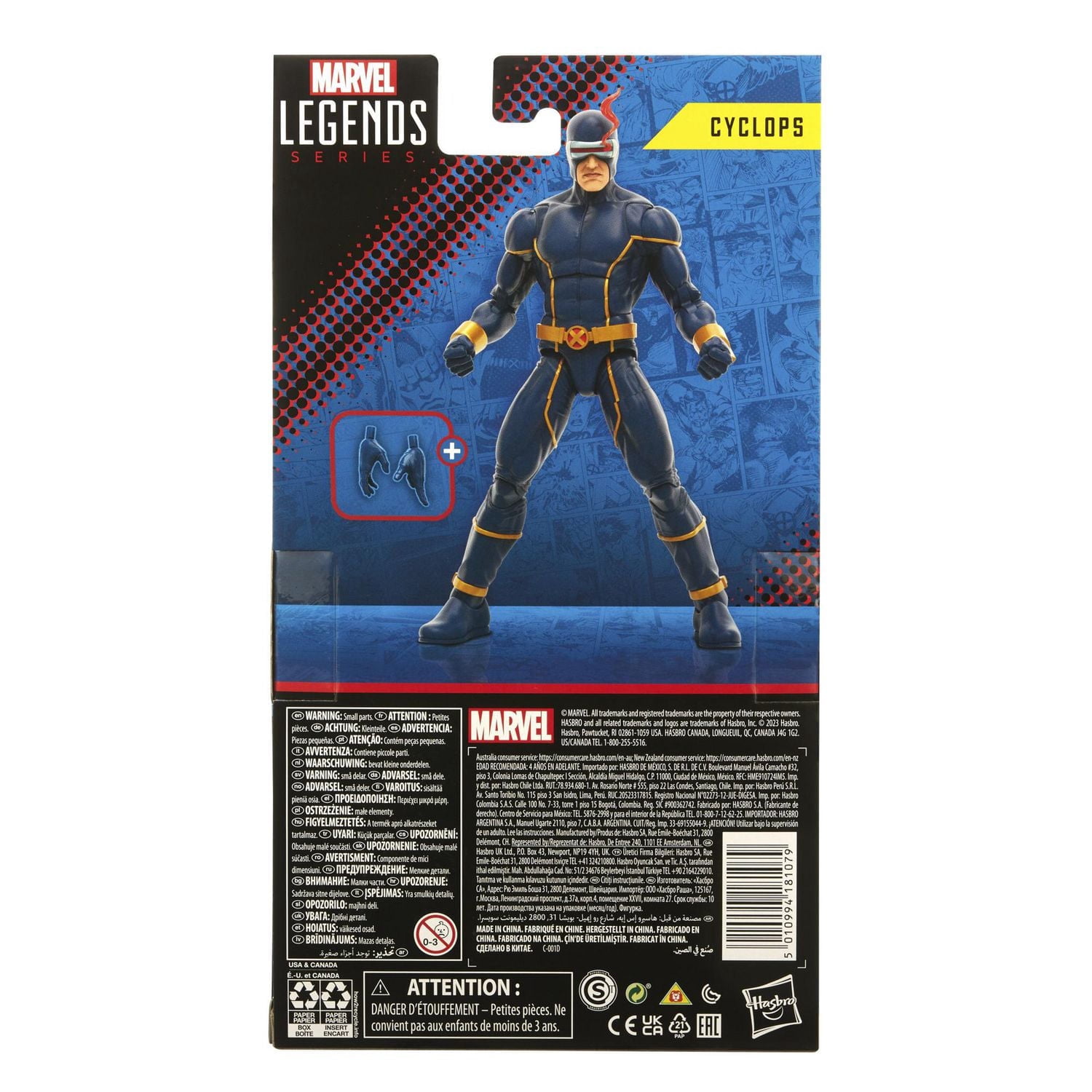 Hasbro Marvel Legends Series: Cyclops Astonishing X-Men, figurine articulée de collection de 15 cm