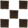 thumbnail image 2 of 5Pcs 11.81Inch Square Puzzle Polyester Velvet Carpet in 14 Colors, 2 of 9