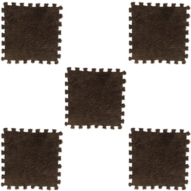 Agiferg 5PCS 11.81Inch Square Puzzle Polyester Velvet Eco-friendly Carpet In 14 Colors