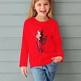 thumbnail image 5 of RXIRUCGD Chemises à Manches Longues pour Filles, Col Rond Mignon, Blouses Décontractées Élégantes (Rouge, Taille : 7 Ans), 5 of 5