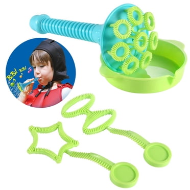 4PCS Kids Bubble Wand Toy Set Funny Bubble Maker Bubble Stick with Bubble Tray