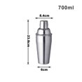 thumbnail image 2 of Shaker à Cocktail, Shaker à Vin, Shaker de Bar avec Mélangeurs à Filtre Intégré - Shaker de Barman en Acier Inoxydable, 2 of 5