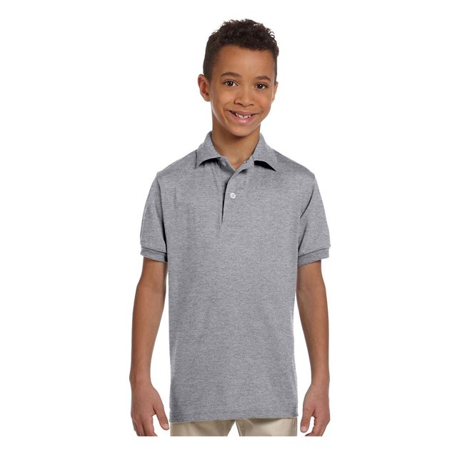 Jerzees Polo Sans Étiquette Résistant aux Taches pour Grand Garçon, Style 437Y