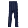 thumbnail image 1 of MIASHUI Girls Leggings Soft Stretchy Full Length Pants Comfortable Stretchy Tights,Navy,4-5 Years, 1 of 4